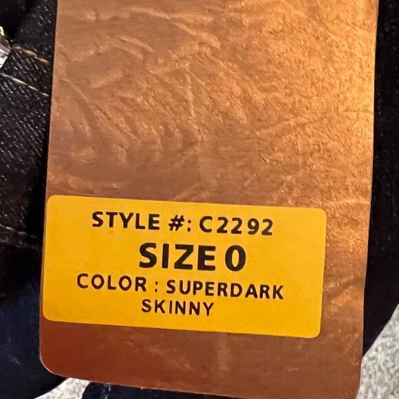 C'Est Toi Superdark Skinny Jeans nwt - Picture 8 of 9